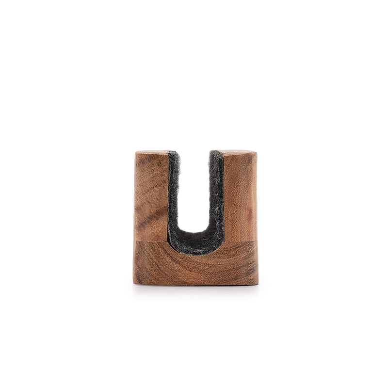 EDHAS Laptop Holder Acacia Wood Vertical Laptop Stand for Desk Compatible with Apple MacBook, Microsoft Surface, Gaming Laptops, IPad, Tablets (8" x 2.3" x 2.5")