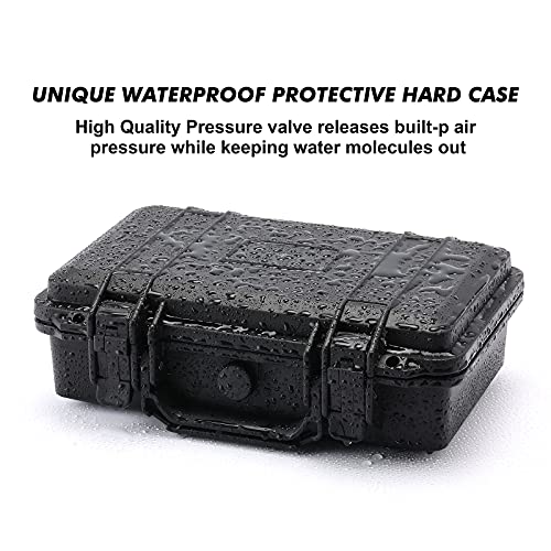 CASOMAN 11.5-Inch Water-Proof & Explosion-Proof Box, with Cush- Proof Sponge, IP67 Water Proof Grade, Customizable Foam 11.5" X 8.3" X 3.9"