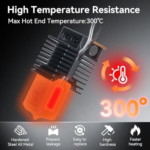 4-Pack 0.4mm Ceramic Hot End for Snapmaker U1,300°C High Temp Quick-Swap