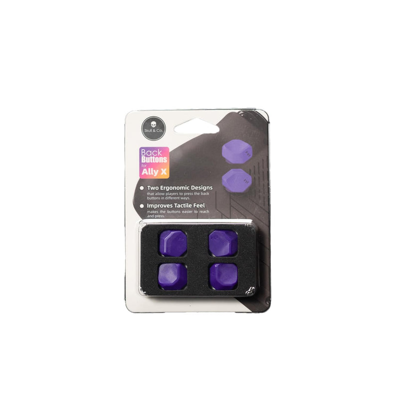 Skull & Co. Back Button Enhancement Set, Improvement Button Protection Kit for ROG Ally X- Galactic Purple, 4pcs