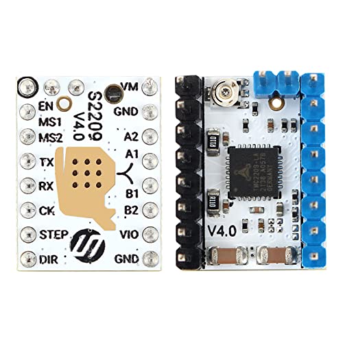 3D Printer Stepstick Mute TMC2209 V4.0 Stepper Motor Driver UART Mode with Heatsink for Reprap1.4 MKS Gen/SKR V1.3 Ramps MKS GEN L1.4/1.5/1.6 Ramps Control Board-5Pcs