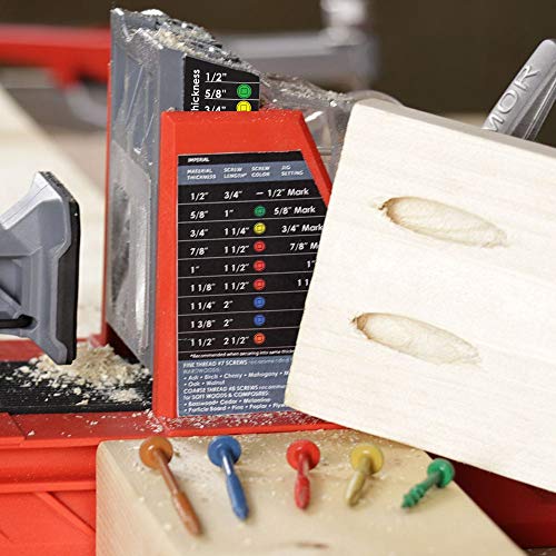 ARMOR TOOL Pocket Hole Screws - 1" Fine Thread Screws 500 Piece with Green Color Coat & Square Drive - AP-F-100-500