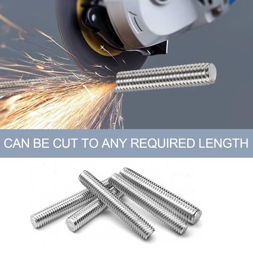 1Pack M20-2.5 304 Stainless Steel Fully All Threaded Rods 300mm/11.8"Length M20x300mm(1PCS)