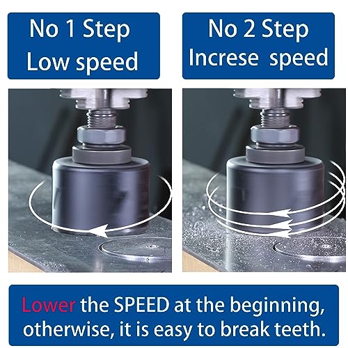 8” HSS Bi Metal Hole Saw Cutter for Wood Drywall Plastic Aluminum Mild Steel Iron Metal Stainless Steel Heavy Duty Hole Saw Bit with Arbor (203mm)8"