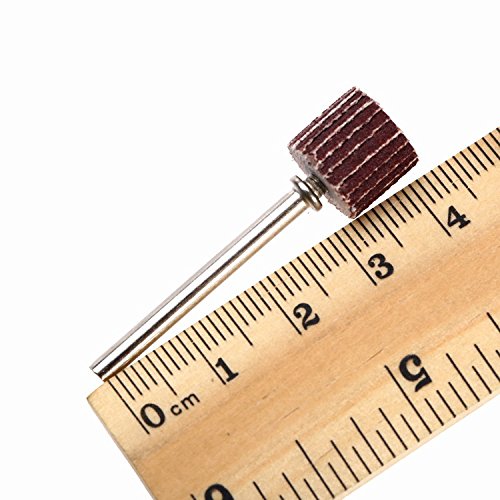 10Pcs 240# Grit Dia 3/8" 10mm Sanding Sandpaper Flap Wheel for Dremel Rotary Set