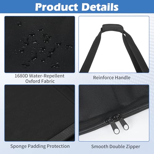 Padded Carrying Bag for 2pcs Track Saw Guide Rail-Up to 59" Guide Rail Bag