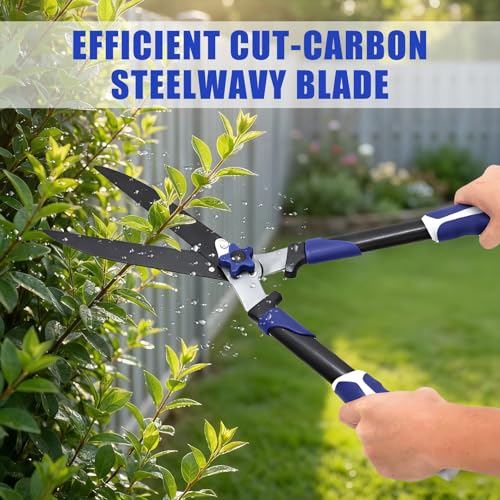Garvee Loppers for Tree Trimming, 24" Heavy Duty Steel Hedge Shears, Branch Cutter Garden Bypass Lopper and Tree Trimmer Tree Pruner Garden Shears for Gardening