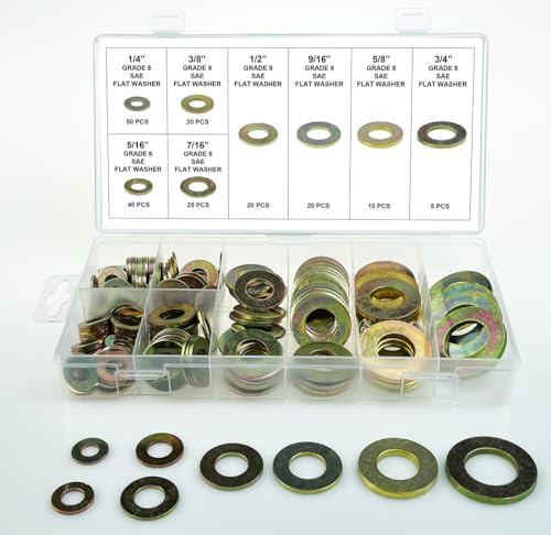 Swordfish 32840 SAE Hardened Regular Thick Flat Washer Assortment