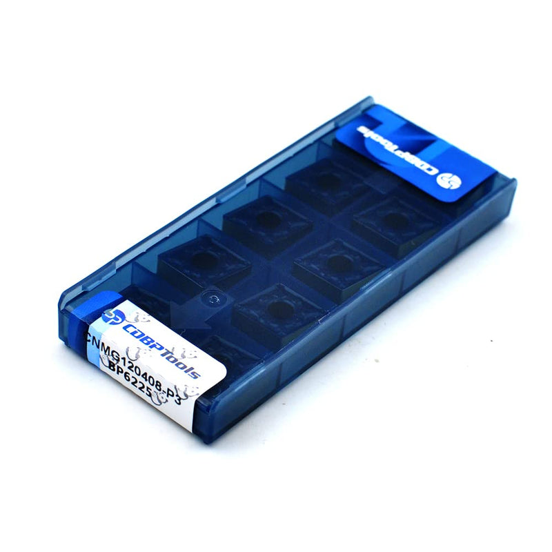 CDBP CNC carbide inserts 10 pieces indexable inserts CNMG120408 CNMG432 - universal steel machining - TiN coating CNMG120408-MD