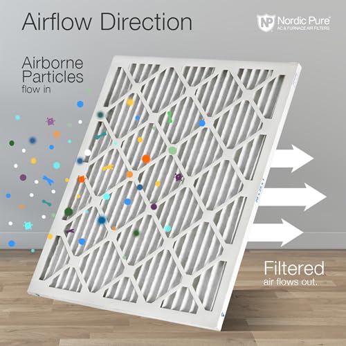 Nordic Pure 8x20x1 Pleated MERV 12 Air Filters 3 Pack