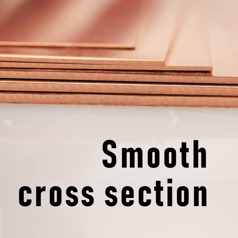 14 Gauge 99.9% Pure Copper Sheet, 1 Pcs (0.06" x 7.9" x 7.9") Copper Plates Brass Plates for Jewelry, Crafts, Repairs, Electrical 14Ga 8" × 8", 1 Pcs