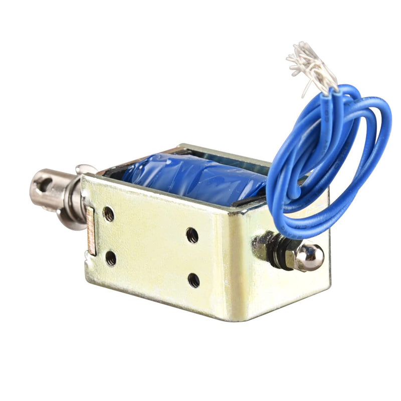 Hechen Solenoid Electromagnet, HS-0837B, DC24V 1.4A 15N, 10mm stroke, open frame push-pull door lock