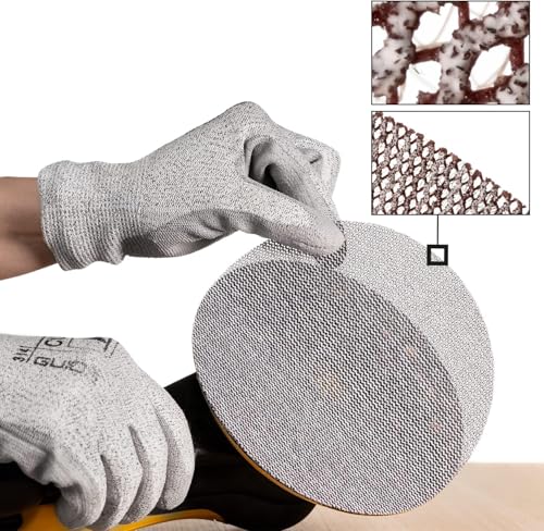 Mirka Abranet 5424105012 Mesh Sanding Discs, Diameter 150 mm, Velcro, Grit P120, Pack of 50, for Sanding Wood, Filler, Varnish, Plastic | Mesh sanding discs P120 for wood, spatula, varnish, plastic, high dust extraction and long service life 120