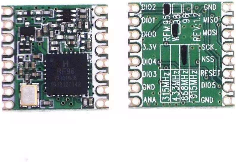HopeRF Original sx1276 Based RF Module, LoRa1276 RFM95W 915Mhz Lora Ultra Long Range Transceiver (RFM95W (915MHz) * 2 PCS) RFM95W (915MHz) * 2 PCS