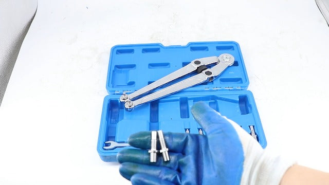 DPTOOL Adjustable Pin Spanner Wrench Set Pulley Holder Tool Set