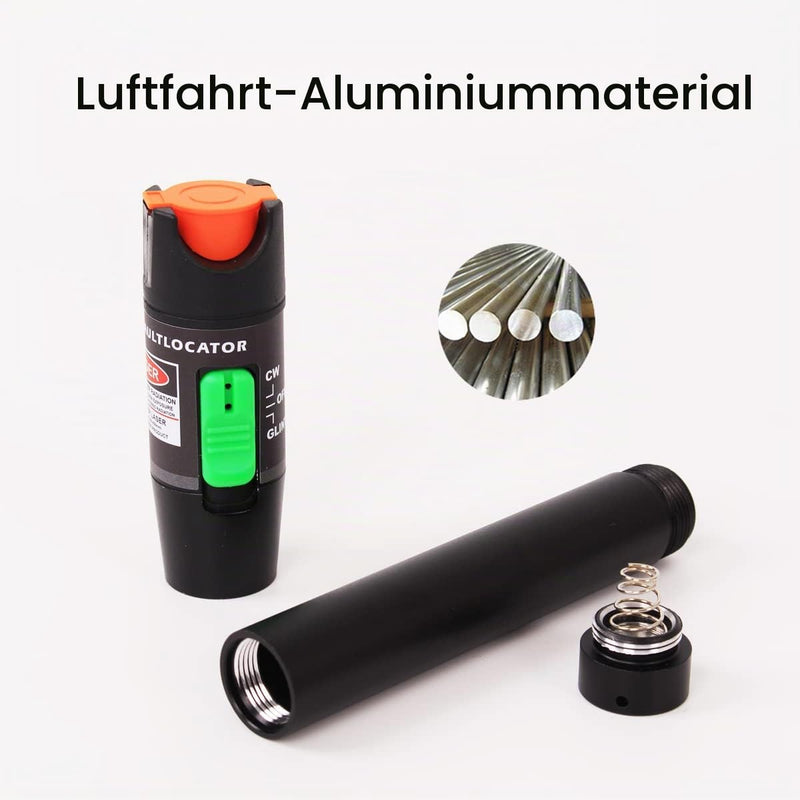 2pcs Visual Fault Locator 18 miles Fiber Optic Cable Tester with Red Light Pen, VFL with 2.5mm Universal Connector for FC/SC/ST Adapter, for CATV Telecom Engineering Maintenance