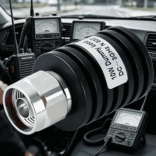 Becke 10 W Dummy Load, 3 GHz 10 Watt 50 Ohm Dummy Load with N Male Connector | 0 W N-plug dummy last 50 Ohm to 3 GHz with low VSWR, ideal for antenna and transmitter tests in amateur radio