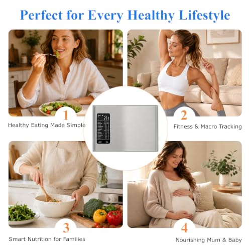 Smart Kitchen Food Scale with Calorie Counting & Nutrition Calculator, 10KG