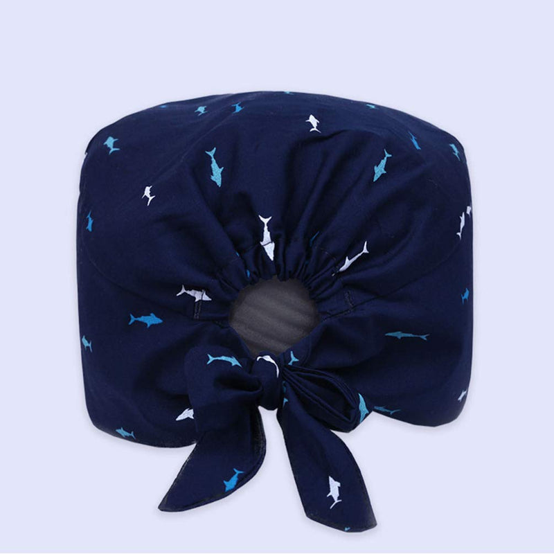 TENDYCOCO Unisex 100% Cotton Whale Print Work Hat for Men and Women
