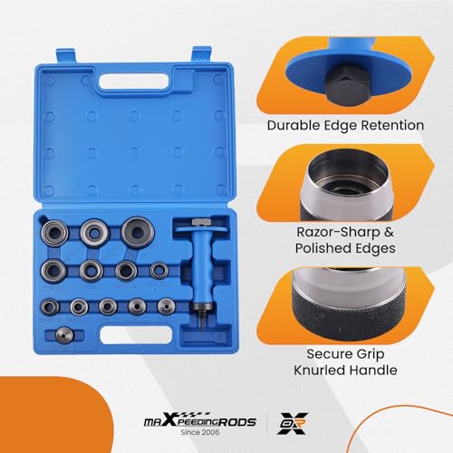 maXpeedingrods 14 PCS Gasket Hole Punch Set Steel, 5mm-35mm
