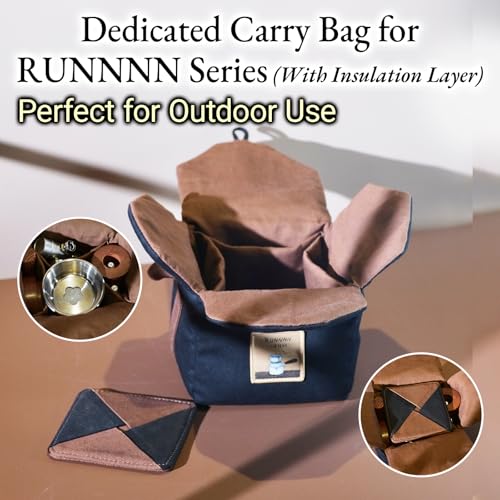 Carrying Case for UPHOT & UPTANK Portable Espresso Machines, Travel Coffee Bag with CO₂ Cartridge Storage & Heat-Resistant Mat (Dunkelblau, R-Bag) Dunkelblau