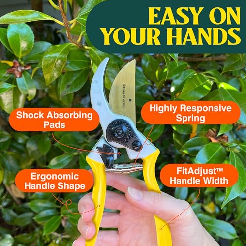 Haus & Garten ClassicPRO Titanium Bypass Pruning Shears and Replacement Blade Bundle