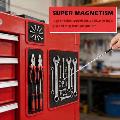 3‑Pack Magnetic Tool Mat Set, Flexible Magnet Mat Non‑Slip PVC