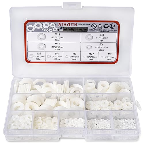 Black Nylon Washer kit and White Nylon Washer kit Together