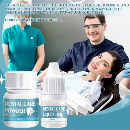 Dental cement self-hardening durable, fast curing | Dental adhesive for crowns, dentures glue, solution for crowns, bridges, dental caries and lost fillings