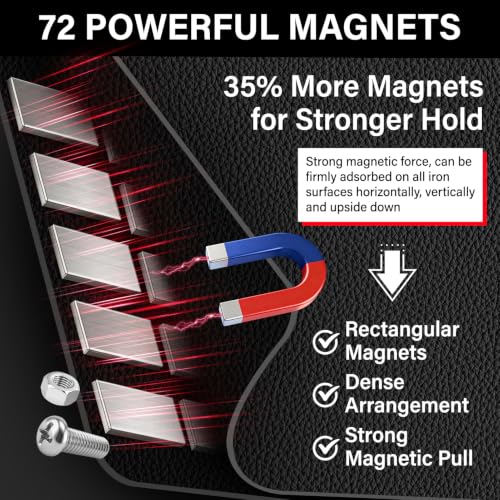 Magnetic Tool Mat with 25Lb Telescoping Magnetic Pickup Pen 3‑Piece Set