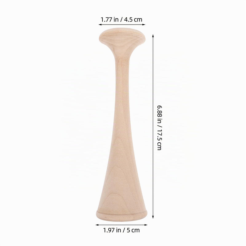 1 x Pinard Wooden Stethoscope, Midwives Hearing Tube for Fetal Heart Tones, Traditional Cylinder Stethoscope, Wooden Stethoscope for Baby Heartbeat Hearing, Beige, 17.5 x 5 x 4.5 cm