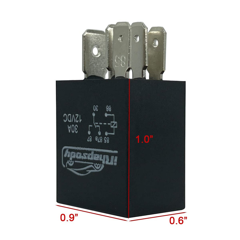 irhapsody 12v 30A 5-pin Spdt Multi-Purpose Starter Relay 5-pin: 8pcs