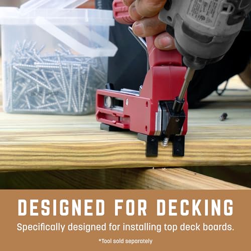 GRK Fasteners Deck Elite #9 x 2-3/8" Outdoor Decking Screws, Tan, 350 PCS #9x2-3/8 Screws Galvanized