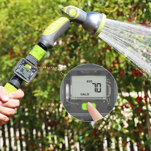 Water Flow Sensor, Portable Digital Water Flow Meter, Outdoor Garden Hose Water Meter For Farmland Irrigation