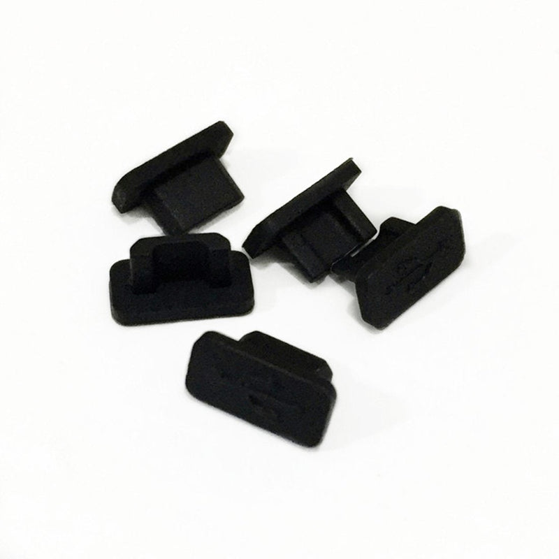 Onwon 20 Pcs Black Rubber USB A Type Female Anti Dust Cover Protector Plugs Stopper Cover