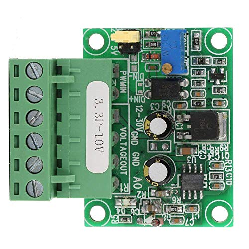 FTVOGUE 3.3V PWM Signal to 0-10V Voltage Converter D/A Digital to Analog PLC Conversion Module