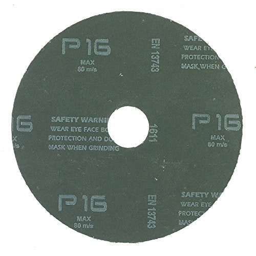 Mercer Industries 302016-5" x 7/8" Aluminum Oxide Resin Fiber Discs, 16 Grit (25 pack)