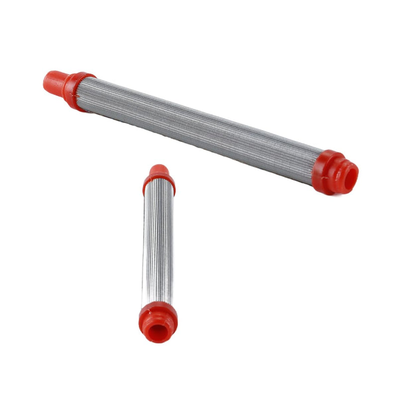 Pack of 5 200 Mesh Airless Sprayer Red Filter Insert 304 Stainless Steel Elements Replacement for Paint Coating Tools