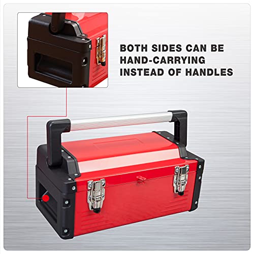 Jack Boss 16" Inch Metal Tool Box and 15.5" Inch Steel Tool Box