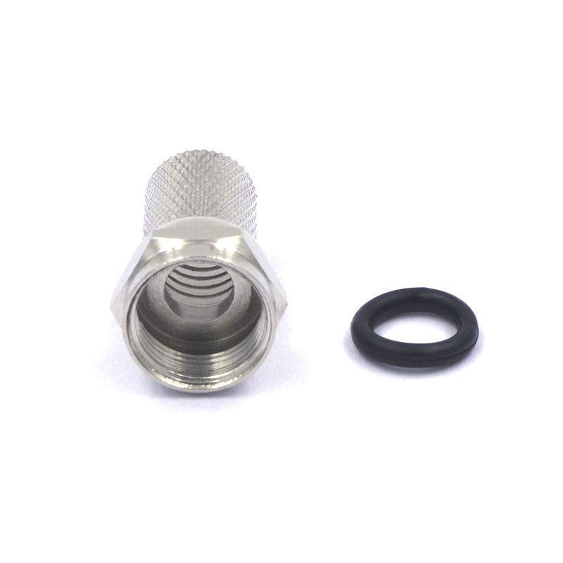 VCE Coaxial Cable Connector 6 Pcs with 3 Pcs Combined Format, 3GHz Coax Coupler for Coaxial Cable Extender, TV Cable Repair, Nickel Plated TV Cable Connector Kit