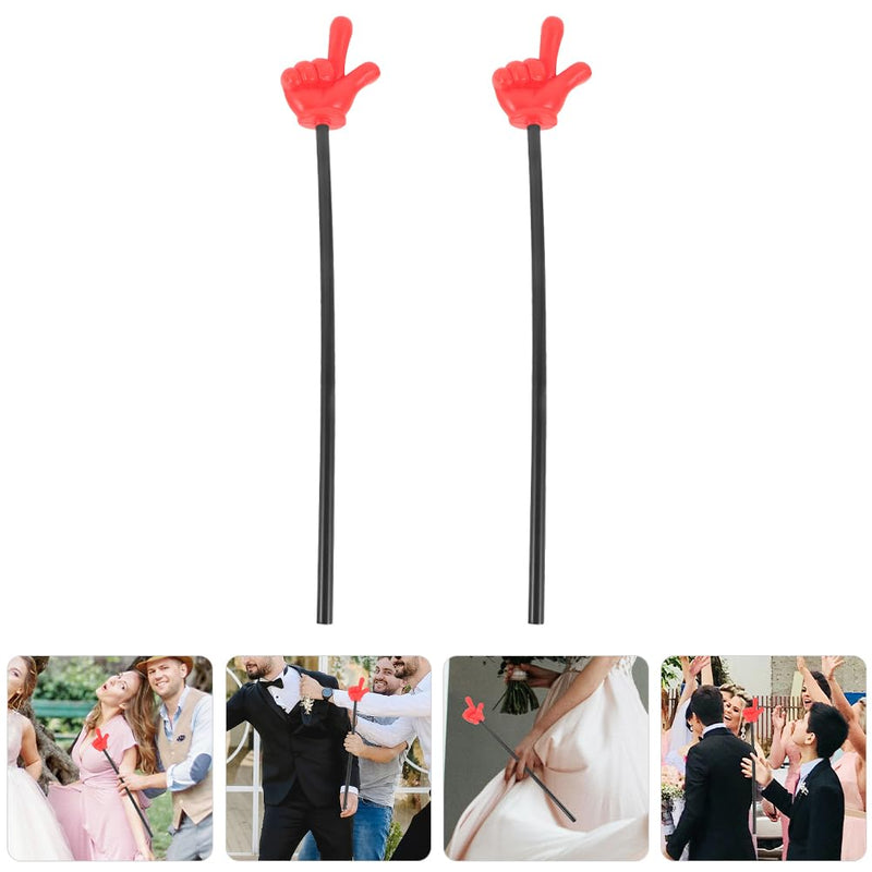 Vaguelly 2pcs Hand Pointers for Teachers Plastic Gesture Sticks for Classroom Activities Party Games Dance Performances Easy to Hold Party Props