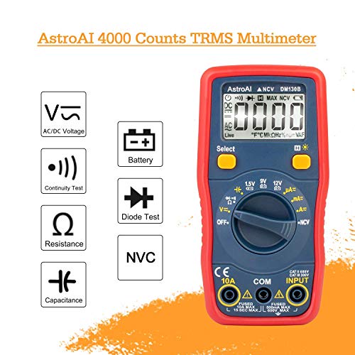 AstroAI Digital Multimeter Volt Meter 4000 Count and 6000 Count Bundle