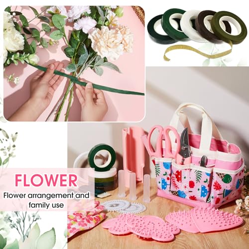 211 Pcs Floral Arrangement Kit in Pink for Weddings, Bouquets and DIY