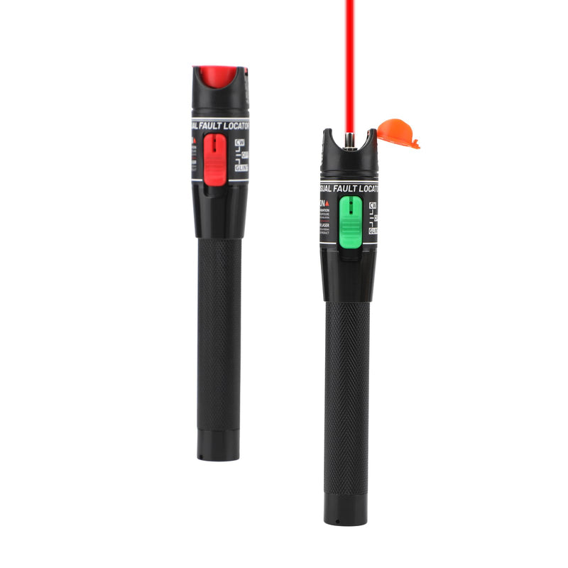 Visual Fault Locator 5KM Fiber Optic Tester Tool Kit VFL Light Pen for Network Cable for SC/FC/ST/LC Connectors (5MW) | Visual Fault Locator, Fiber Optic Tester, Portable Mini Red Fiber Optic Cable Tester