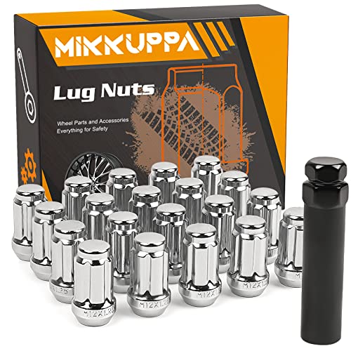 MIKKUPPA M12X1.25 Chrome Spline Lug Nuts & M12X1.25 Chrome Lug Blots