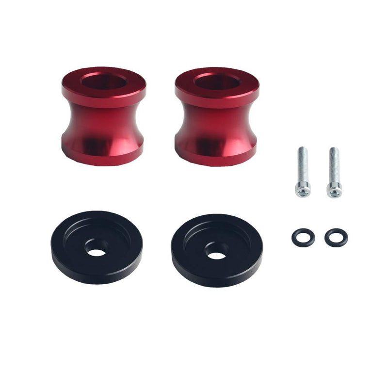 JGR Red M8X1.25 8MM Motorcycle Swing Arm Spools Sliders CNC Swingarm Stand Screw Compatible for Ducati Triumph Kawasaki BMW Suzuki Honda M8*1.25