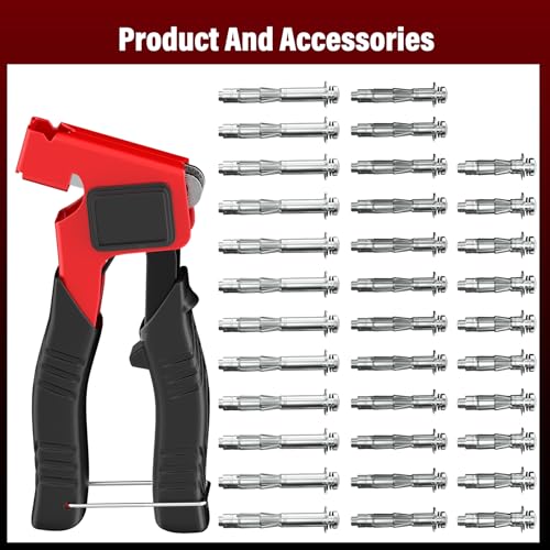 BURMONG Heavy Duty Molly Bolts for Drywall (0.12"-1.28") - 34PCS in 3 Sizes Metal Hollow Wall Anchors & Screws Kit, Includes Setting Tool, Works on Drywall, Hollow Wall & Plaster