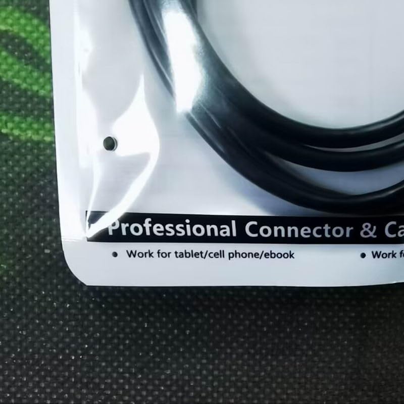 CY IEEE 1394 Firewire 400 6-pin to 6-pin Cable FireWire 400Mbps 6p to 6p Capture Cord 1.8m Black 6Pin Male-6Pin Male