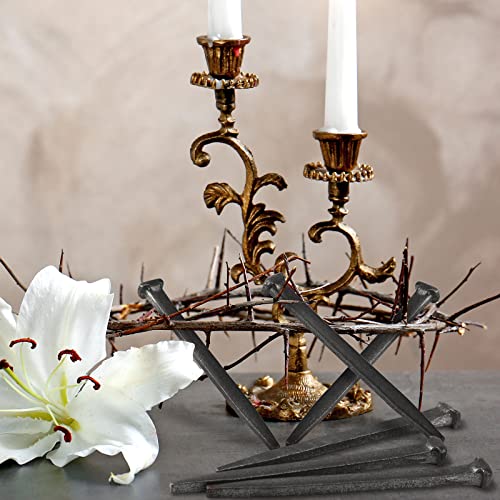 Sosation 12 Pcs Jesus Crucifixion Nails Christ Wrought Iron Nails, 6 Inch