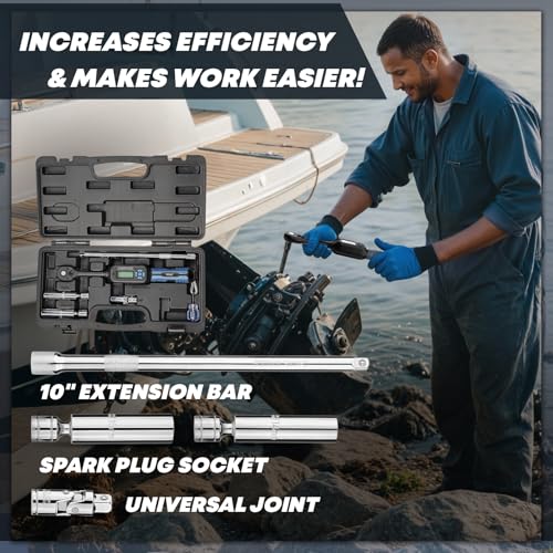 3/8 Torque Wrench Digital (5.02-99.6 Ft.Lb / 6.8-135Nm) Black&blue 3/8" 5.02-99.6 Ft.Lb Digital Torque Wrench Set-1